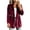 Wine, variant on Levmjia Women's Velvet Blazer Jacket Open Front Long Sleeve Casual Work Office Sport Coat Elegant Outerwear with Pockets