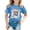 00-Blue#827, variant on Kiijoy Girls Back To School T Shirt Cute Graphic Short Sleeve T-Shirt, Black, Sizes 8-9