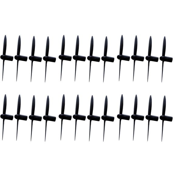 HobbyFlip All Black Nano Quadcopter Propeller blade Set 30mm Compatible with Hubsan Nano Q4 H111 6 Pack