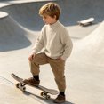 thumbnail image 2 of Mnyotv Kids Pullover Tops Boys Girl Fall Winter Base Layer Sweaters Unisex Long Sleeve Thermal Sweater Size 5-6 Years, 2 of 9