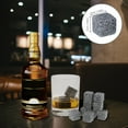 thumbnail image 4 of Labymos Whiskey Stones Set 9 Granite Whiskey Chill Rocks with Wooden Box and Velvet Bag, 4 of 8