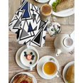 thumbnail image 4 of Navy Blue Black Geometric Kitchen Dish Towels for Drying Dishes Set of 2, Abstract Art Modern Line Waffle Weave Microfiber Hand Tea Bathroom Towels Quick Dry & Absorbent Towel 15.7x23.6, 4 of 7