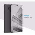 thumbnail image 6 of Smart Case for Galaxy S22 Plus Sleep/Wake Window's View Design Flip 360 Full Body Built-in Screen Protection Protector Slim Hard Mirror Kickstand Cover for Galaxy S22 Plus, 6 of 10