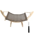 thumbnail image 1 of Silla de interior para mascotas con marco de madera, hamaca, cama para dormir, muebles para gatos, juguete para gatos y perros pequeños., 1 of 14