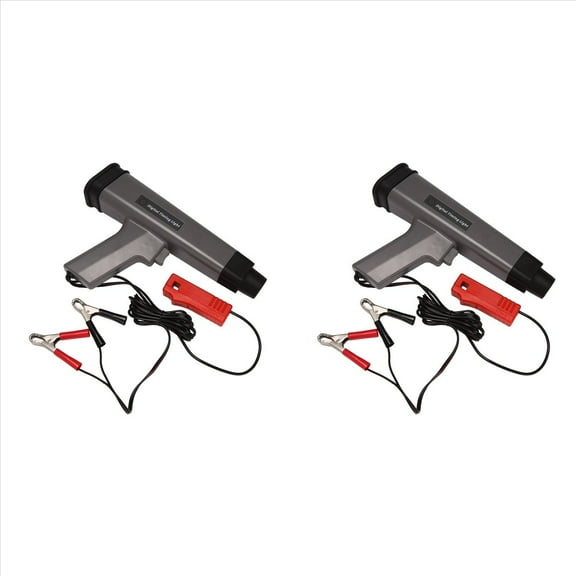 2X 12V Car Digital Engine Timing Light with LED Display Ignition Strobe Inductive Lamp Detector
