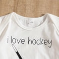thumbnail image 7 of Curenmufel Baby Boy Outfits Fall Season Newborn Baby Boy Clothes Long Sleeve Letter Print Romper and Pants with Hat Coming Home Outfit 3Pcs 0 3 6 9 12 18 24 Months (White,0-3 Months), 7 of 7