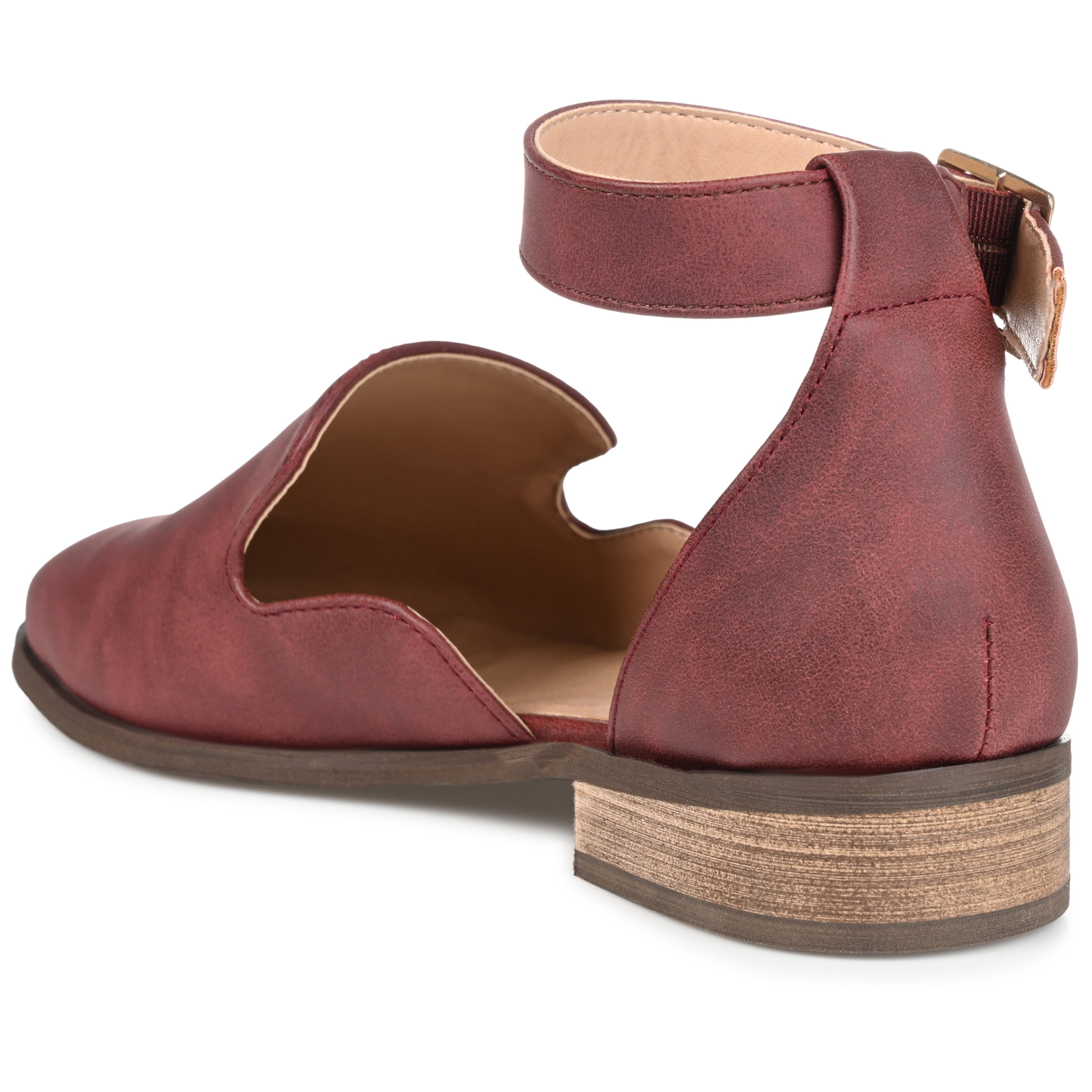 Journee Womens Loreta Buckle Square Toe Loafer Flats, Widths Available
