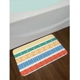 thumbnail image 2 of Ethnic Bath Mat, Various Type Color Tiles Greek Culture Folk Vintage Grid Abstract Figure Artsy Image, Non-Slip Plush Mat Bathroom Kitchen Laundry Room Decor, 29.5 X 17.5 Inches, Multicolor, Ambesonne, 2 of 2