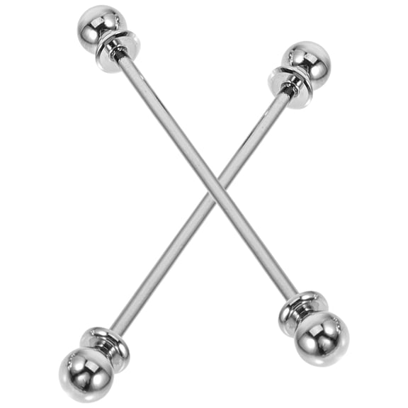 COMPUKAS 2-Pack Rectangular Alloy Collar Stay Pins for Men’s Shirts, Lapel Pin Accessories