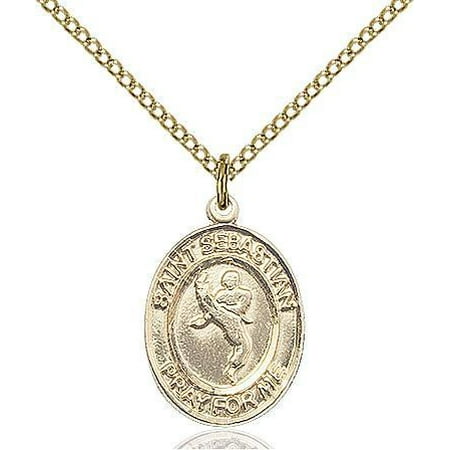 - St. Sebastian / Martial Arts Medal in 14 KT Gold Filled