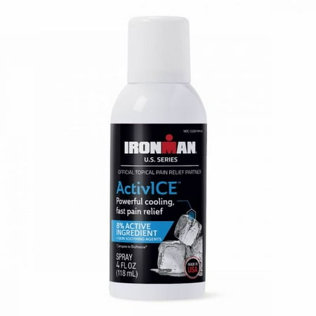 Medline Ironman ActivICE Cooling Spray, Topical Pain Relief for Arthritis, Joint & Muscle Pain, 4 oz