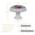 thumbnail image 5 of Peace Fluorescent Drawer Pulls: Round 4-Pack with Glow-in-the-Dark Knobs for Cabinets, Wardrobes, Dressers - Furniture Décor, 5 of 6