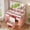 Pink, variant on Makeup Vanity Desk with Lights and Mirror, Glass Top Vanity Set with Power Outlet, 3 Lighting Modes, Adjustable Brightness, Dressing Table for Bedroom, White