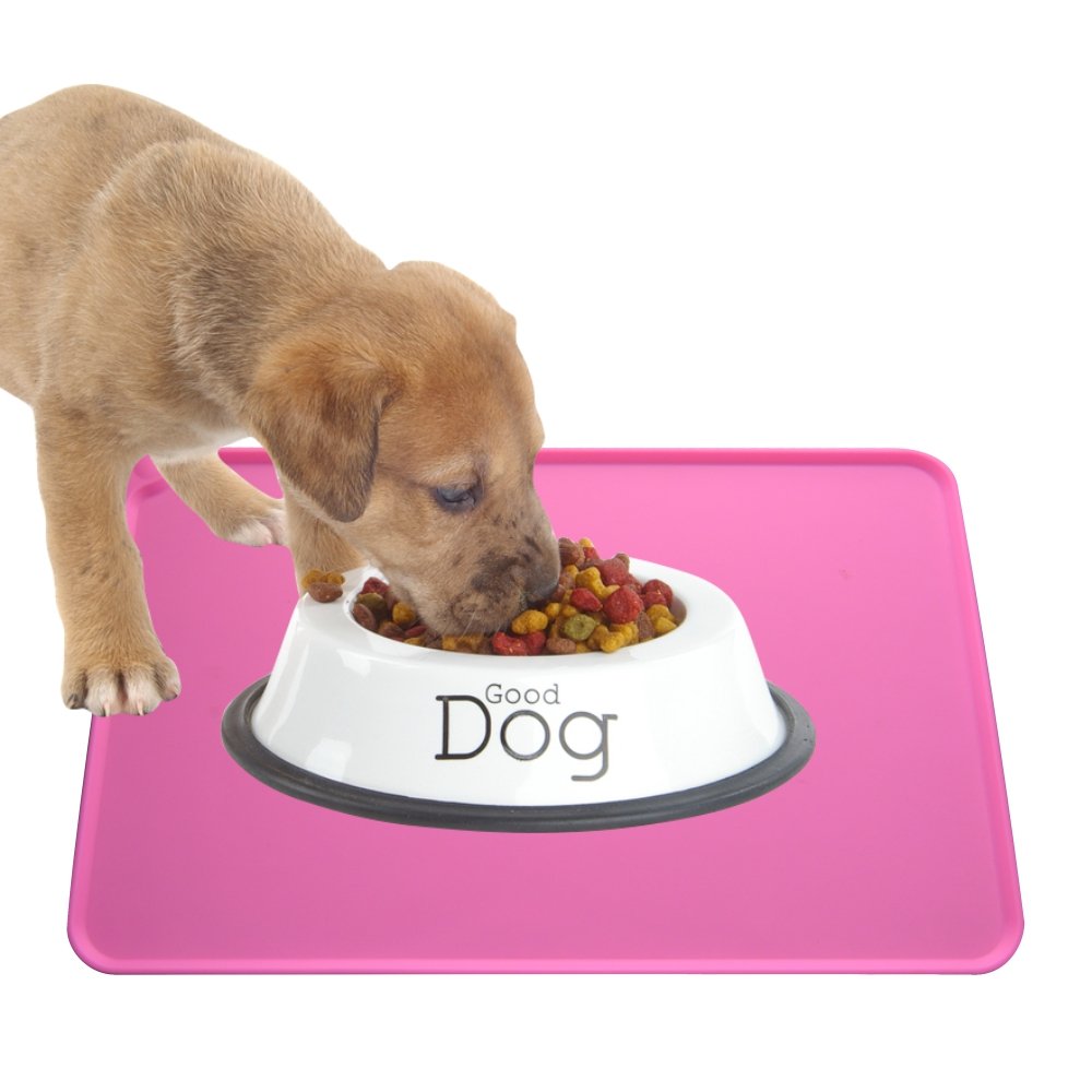 Dog Food Mat, Silicone Dog Cat Bowl Mat, Non Slip Waterproof Pet Feeding Mat FDA Grade Food Container Placemat for Small Animals - image 4 of 6
