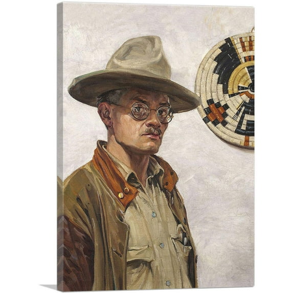 ARTCANVAS Self Portrait Canvas Art Print by Walter Ufer - Size: 26" x 18" (1.50" Deep)