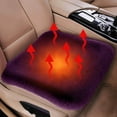 thumbnail image 5 of YIMWNYI Winter Plush Car Seat Cushion, Faux Rabbit Fur Warm Seat Cover, Thickened Single Seat Pad for Winter, Universal Fit, Non-Slip, with Fixed Buckles, 5 of 6