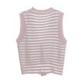thumbnail image 2 of Aayomet Oversized Sweater Vest for Women Knit Cardigan Sweater Vest Vest (Pink, M), 2 of 5