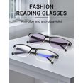 thumbnail image 2 of TERAISE 4 Paires de Lunettes de Lecture Anti-Lumière Bleue AntiUV avec Charnière à Ressort Mode, 2 of 7