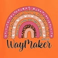 thumbnail image 2 of Waymaker Rainbow Inspirational/Christian Mens Graphic Tank Top, Orange, XX-Large, 2 of 5