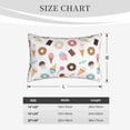 thumbnail image 3 of Plush Throw Pillow Covers, Cartoon Donut Ice Cream Candy Pillow Cases with Invisible Zipper, Breathable Microfiber Pillow Cases Standard Size for Sleeping Bedroom Sofa Living Room 20x30, 3 of 5