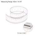 thumbnail image 2 of Unique Bargains 2pcs Film Flexible Ruler 40cm 0.1mm Scale with R Angle & Width Lines PET Plastic Folding Straight Ruler, 2 of 6