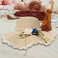 thumbnail image 2 of Sombrero de paja Yuyangstore Mujer Casual Ala Transpirable Beige, 2 of 8