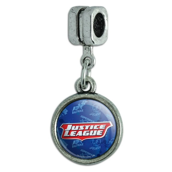 Justice League Logo Italian European Style Bracelet Charm Bead
