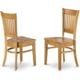 thumbnail image 5 of HomeStock 5 Piece Dining Set Includes a Round Dining Room Table with Pedestal and 4 Wood Seat Chairs, 36x36 Inch,Oak, 5 of 5