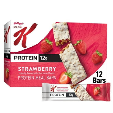Special K Bar Strawberry Chewy Protein Meal Bars, 12g Protein Snacks, 19 oz, 12 Count