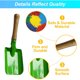 thumbnail image 3 of Juego de pala de herramientas de jardín, metal con mango de madera resistente, herramientas de jardinería seguras, pala para adolescentes, 3 of 5