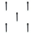 thumbnail image 2 of stanreset Artificial Handheld Microphone Kid Stage Performance Party Portable Simulation Plastic Mic Props Detectable Toy Big Tube Black 5Set, 2 of 6