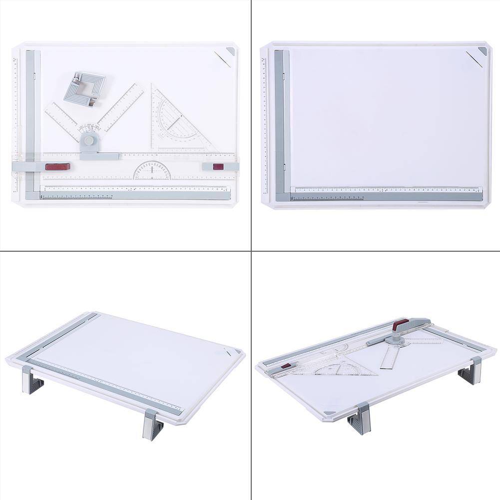 Kritne Pro A3 Drawing Board Table With Clear Rule Parallel Motion and