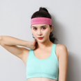 thumbnail image 2 of Diademas de fitness para mujer, diadema deportiva para mujeres y hombres, diadema para el sudor para hombres y mujeres, diademas absorbentes del sudor 1 pieza (rojo), 2 of 5