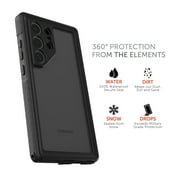 Body Glove Tidal Waterproof Phone Case for Samsung Galaxy S24 Ultra 5G - Black/Clear