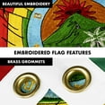 thumbnail image 4 of G128 Combo Pack: Flag Pole 6Ft Black Tangle Free & Bolivia Bolivian Flag 3x5FT Double Sided Embroidered, 4 of 9
