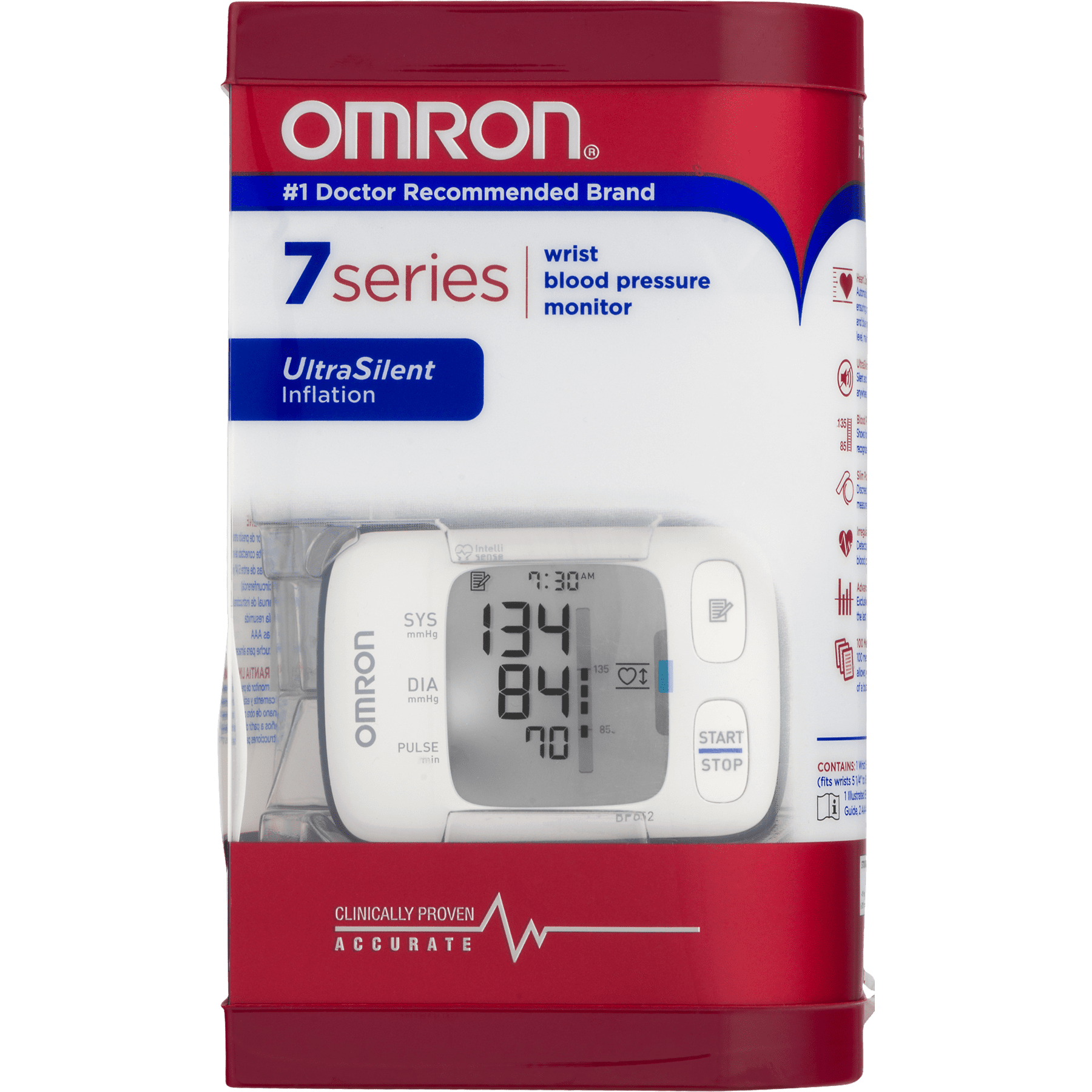 Omron 7 SERIES Wrist Blood Pressure Monitor White BP652N - Best Buy