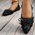thumbnail image 5 of GERsome Women's Flats Shoes Closed Pointy Toe Slip-On Comfort Mary Jane Ballet Dress Shoes for Party Wedding Work, Black Size 5.5, 5 of 8