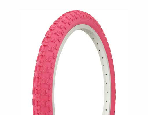 NEW BICYCLE DURO TIRE IN 20 X 2.125 PINK/PINK SIDE WALL IN COMP III STYLE! 