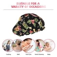 thumbnail image 6 of Kdxio Christmas Tree Decoration Print Shower Cap for Women,Elastic and Reusable,Double Waterproof Layers Bathing Hat, 6 of 6