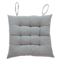 Fmbmuo Seat Cushion Ties Fade Resistant Square 15x15 Inch Seat Cushions, 60%Cotton40%Linen Minimalist 1Pcs (Gray)