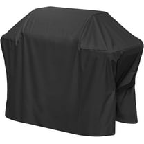 Grill Cover for Weber Spirit II and Spirit 200 & 300 Series, Waterproof BBQ Cover with Double Straps, Black