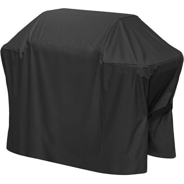 Grill Cover for Weber Spirit II and Spirit 200 & 300 Series, Waterproof BBQ Cover with Double Straps, Black