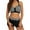 Black, variant on Womens Swimsuits Split 2Pcs Swimwear Tropical Print Bikini Sets Cropped Swim Tops With Boyshorts 2Pcs Bathing Suit Dark Blue L
