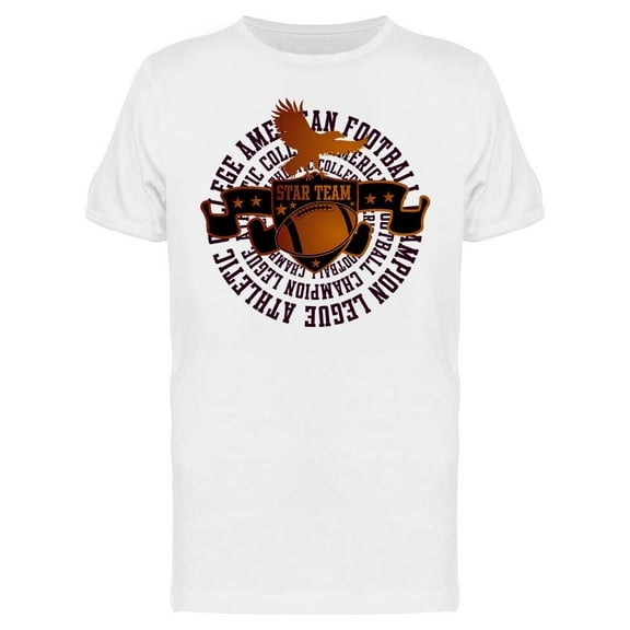Football College Team T-Shirt Men -Image by Shutterstock, Male Small