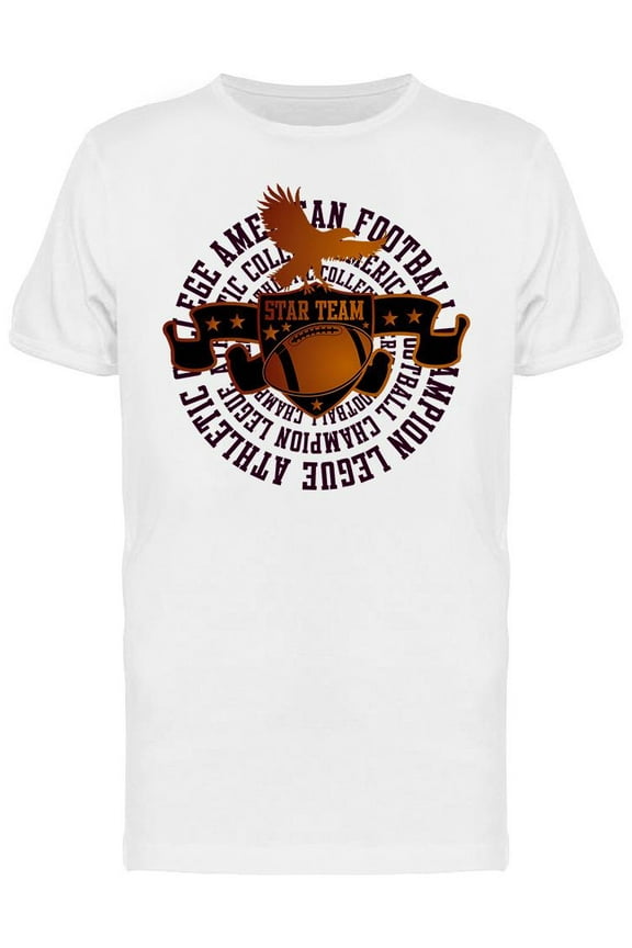 Football College Team T-Shirt Men -Image by Shutterstock, Male Large