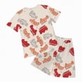 thumbnail image 4 of NOLDARES Toddler Boy Summer Outfit Shark Graphic Tee Elastic Waist Shorts Casual Clothes Set Blazer,4-5 Y, 4 of 4