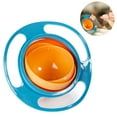 thumbnail image 2 of Children's 360 Dgree Rotation Spill-Proof Bowl Funny Kids Gyroscope Trainning Tableware with Lid, 2 of 7