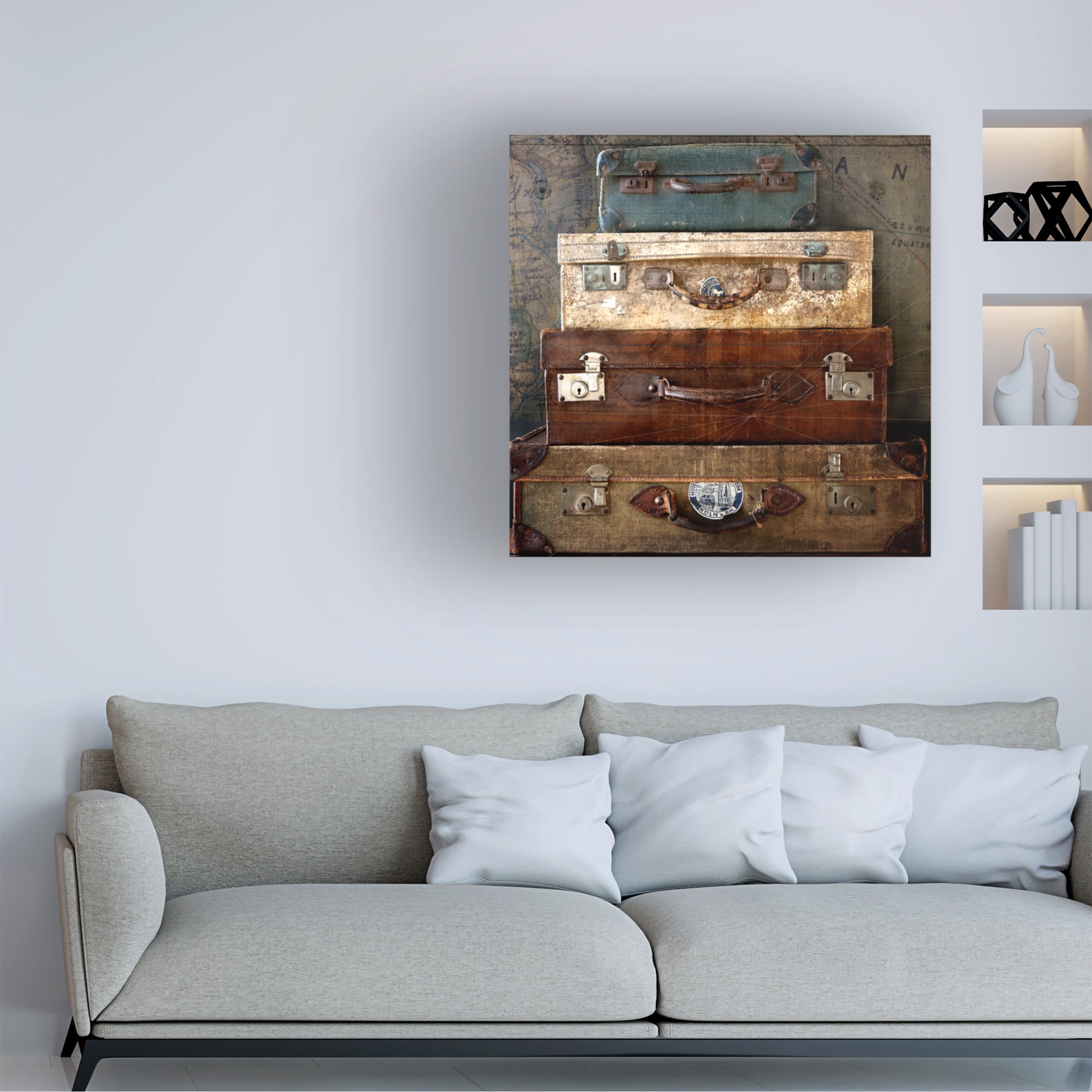 Symposium Design 'Suitcases' Canvas Art