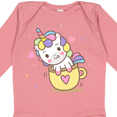 thumbnail image 4 of Inktastic Teacup Unicorn Boys or Girls Long Sleeve Baby Bodysuit, 4 of 5