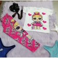thumbnail image 1 of 2024 pijamas de personajes de dibujos animados para mujer, pantalones largos de manga corta estampados, conjunto de dos piezas, pijamas, ropa para el hogar, 1 of 4